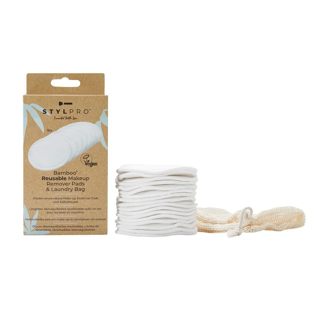 16 X Reausable Bamboo Make-up Remover Pads 4 16 X Reausable Bamboo Make-up Remover Pads - Afbeelding 2
