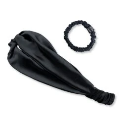 SOYEUX & DOUX Zijden Hoofdband En Haarelastiek (scrunchie) - Set (S)