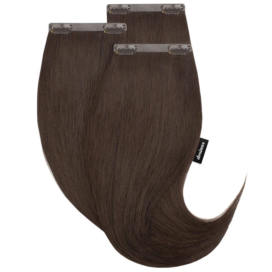 Seamless Extensions Dark Brown 3 Seamless Extensions Dark Brown